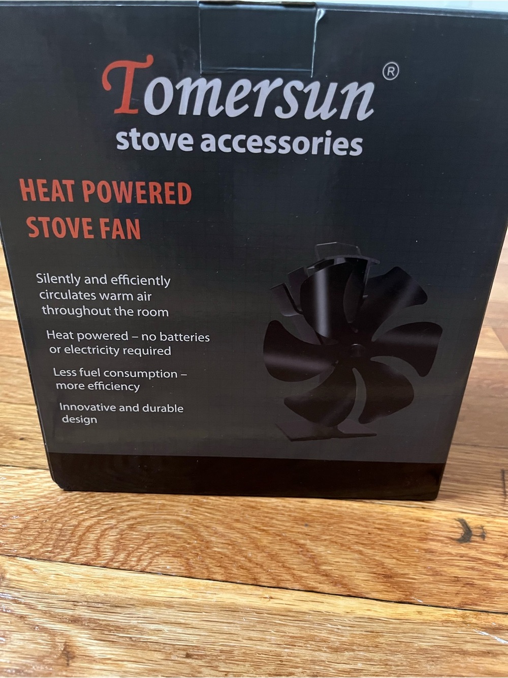 Heat Powered Stove Fan - Black